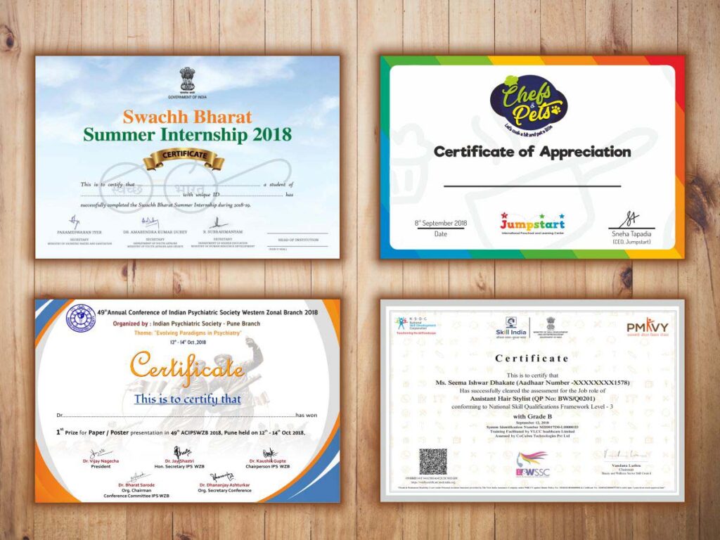Certificate Printing York