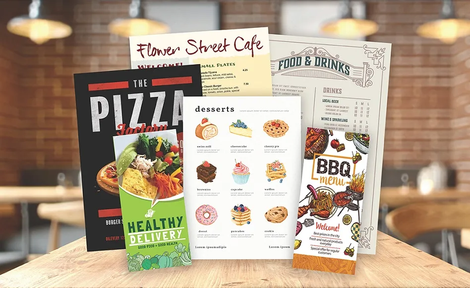Menu printing York
