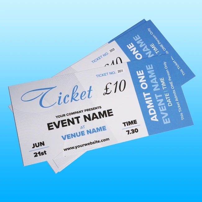 Tickets Printing York