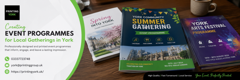 Creating Event Programmes for Local Gatherings in York